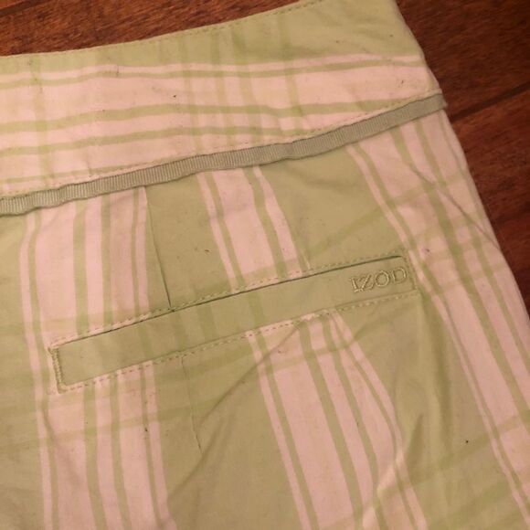 IZOD Golf Shorts green plaid size 2 - Picture 5 of 6
